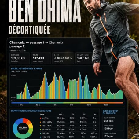 Ben Dhiman running at UTMB 2026